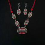 Metal Native Style Necklace with Earings - Image 5