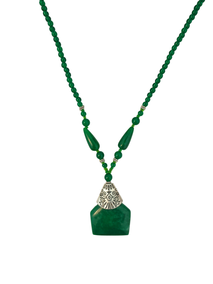 Green Jade Stone Necklace - Image 2