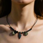 Black Jade Stone Necklace