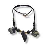 Black Jade Stone Necklace - Image 2