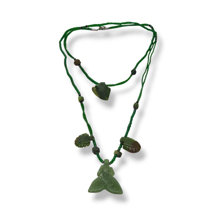 Jade Necklace With Red - Image 1