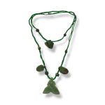 Jade Necklace With Red - Image 2