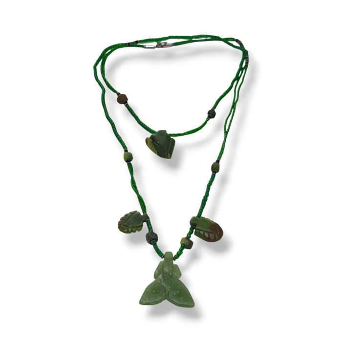 Jade Necklace With Red - Image 2