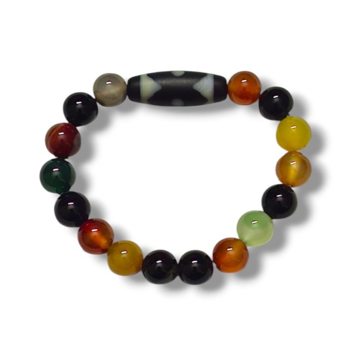 Multicolor Agate Bracelet (2) 30 Multicolor Agate Bracelet - Image 1