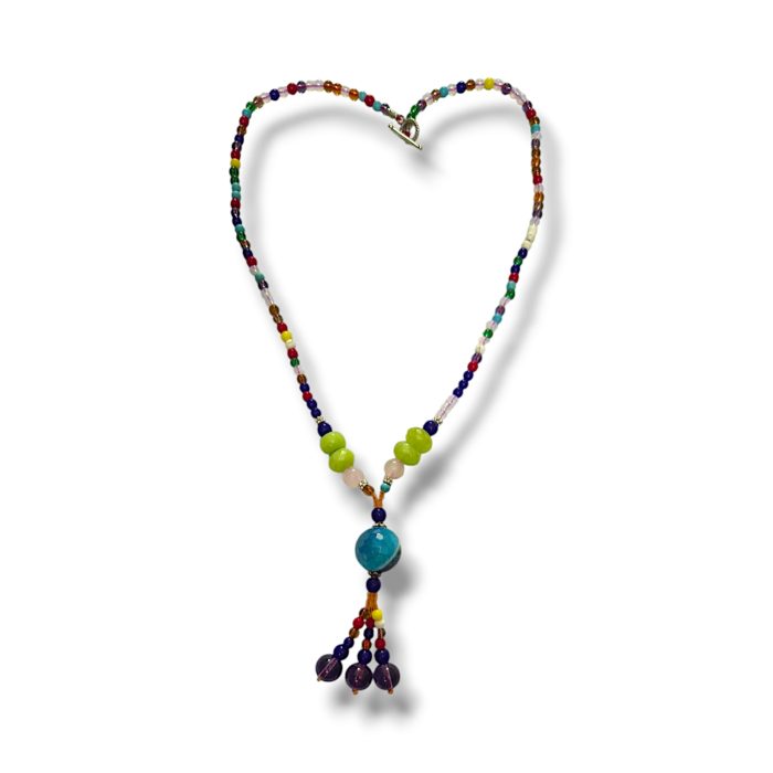 Multicolor Side Style Necklace - Image 2