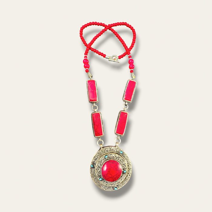 Native Style Imitation Necklace - Image 2
