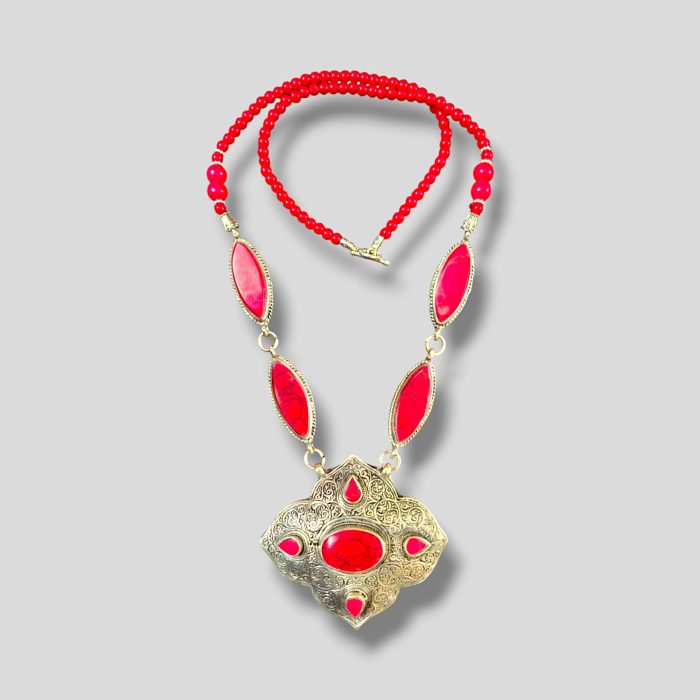Native Style Imitation Necklace - Image 2