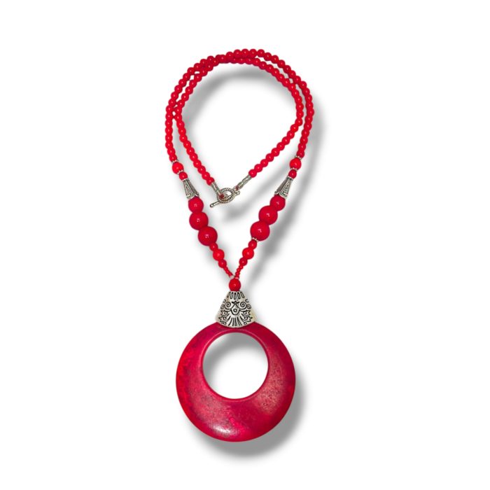 Red Ring Necklace - Image 2