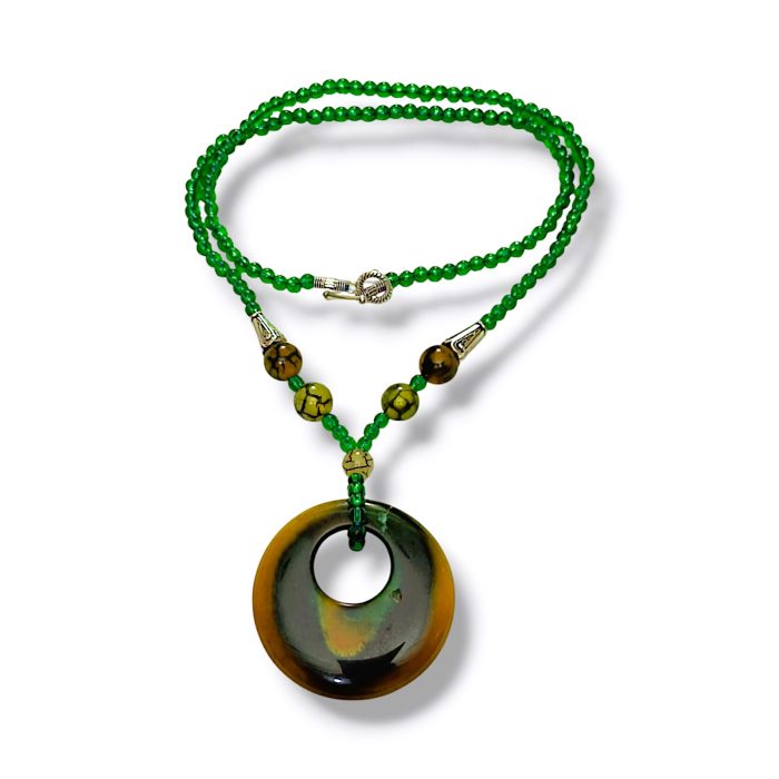 Tricolor Agate Necklace - Image 2