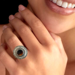 Vintage Style With Agate Stone Ring